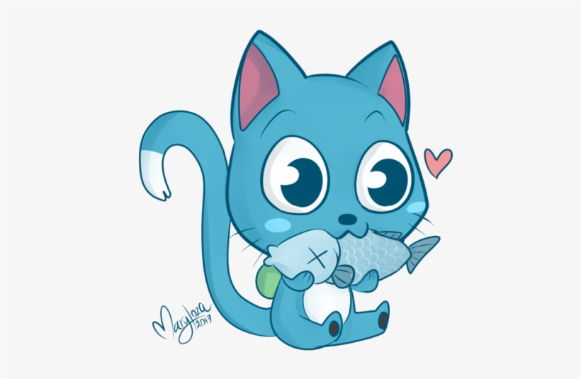 Anime, Fish, And Happy Image - Cartoon, transparent png #9276498