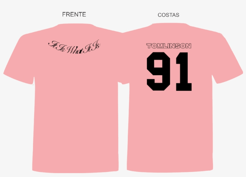 Camiseta Louis It Is What It Is 91 Rosa - Camisa Rosa Em Png, transparent png #9277123