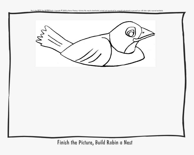 This Is The Nest That Robin Built-finish The Picture - Sketch, transparent png #9277885
