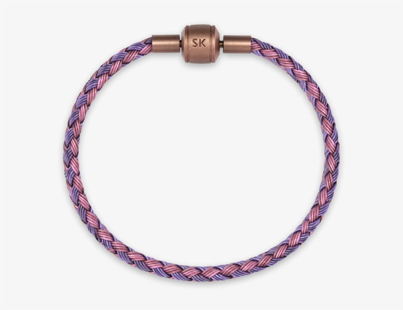 Stainless Steel Light Dark Purple Bracelet 14cm Yzc005 - Bracelet, transparent png #9277998