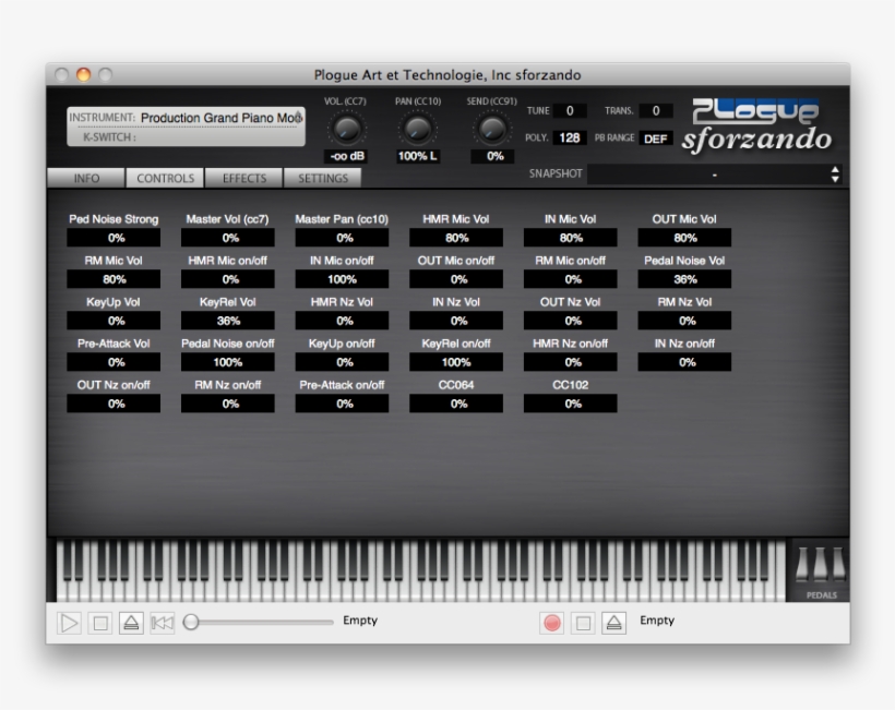 Production Grand Modern Sforzando - Musical Keyboard, transparent png #9280030