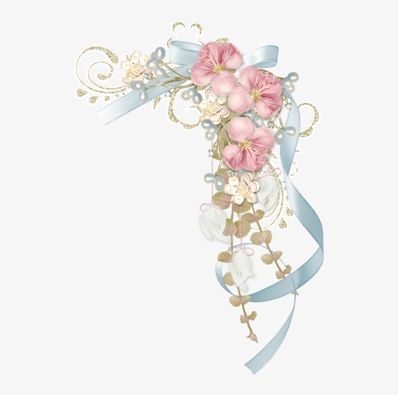 Bordures,tubes Coins,corners - Modelo Papel De Carta Floral, transparent png #9280143
