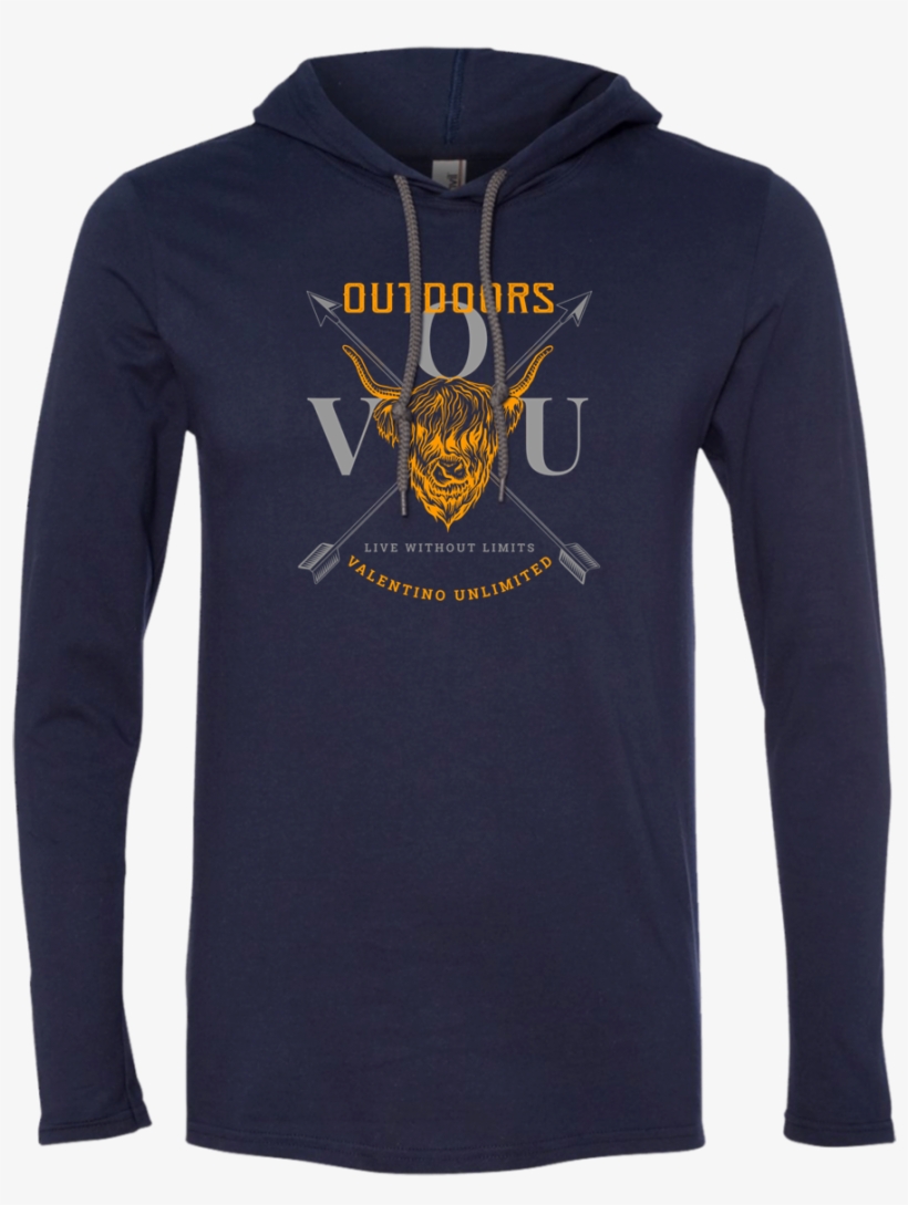 Vuo Bull And Crossed Arrows Ls T-shirt Hoodie - T-shirt, transparent png #9280201