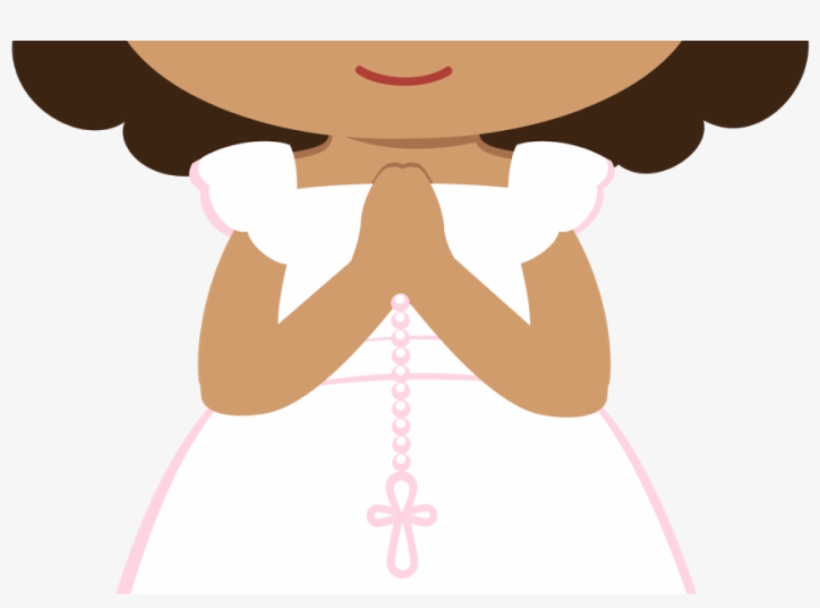 Girls In Their First Communion Clip Art Oh My First - Menina Png Primeira Comunhão, transparent png #9280626