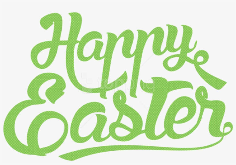 Free Png Download Happy Easter Green Text Png Png Images - Happy Easter Text Png, transparent png #9280749