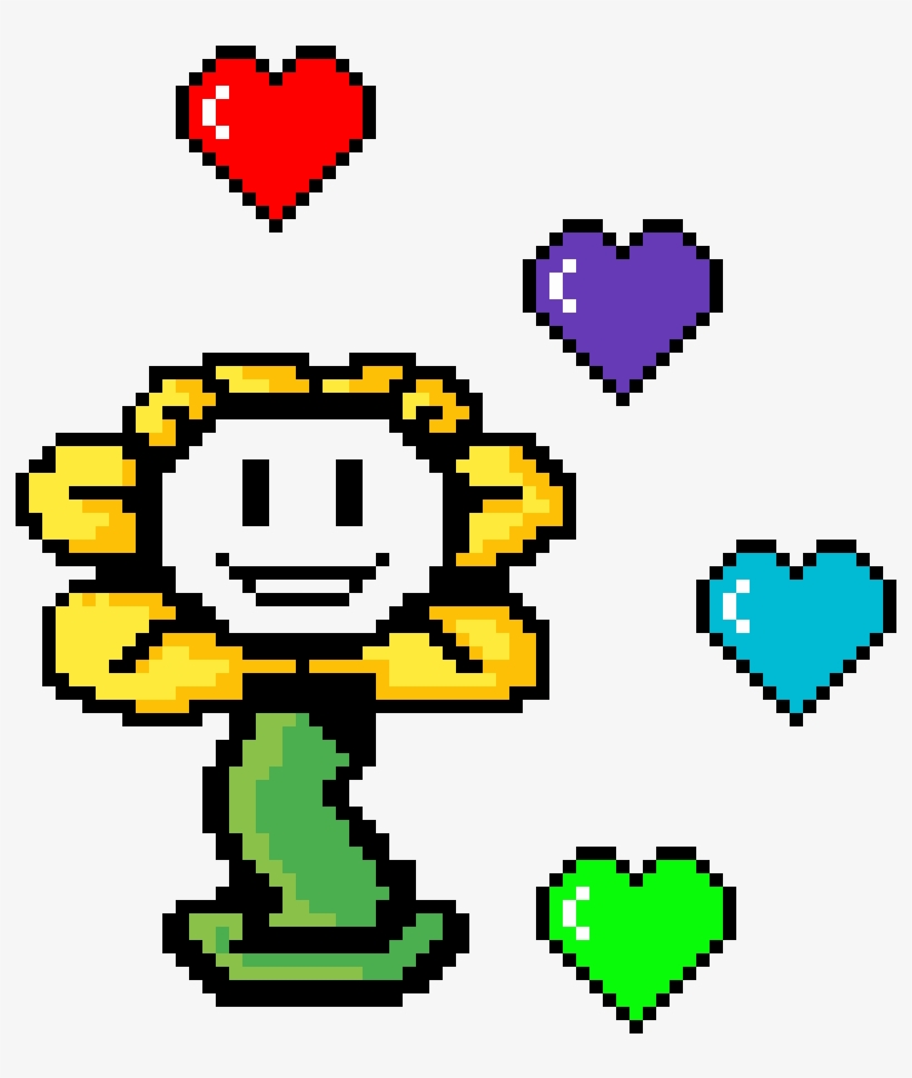 Flowey Undertale N - Undertale Pixel Art Flowey - Free Transparent PNG  Download - PNGkey