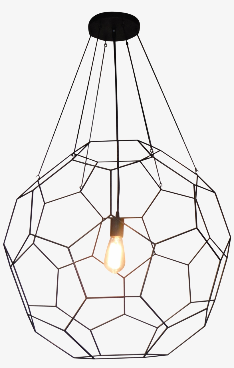 Truncated Icosahedron Pendant Light Chairish - Chandelier, transparent png #9281292
