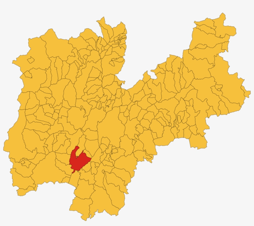 Map Of Comune Of Arco - Trentino, transparent png #9281296