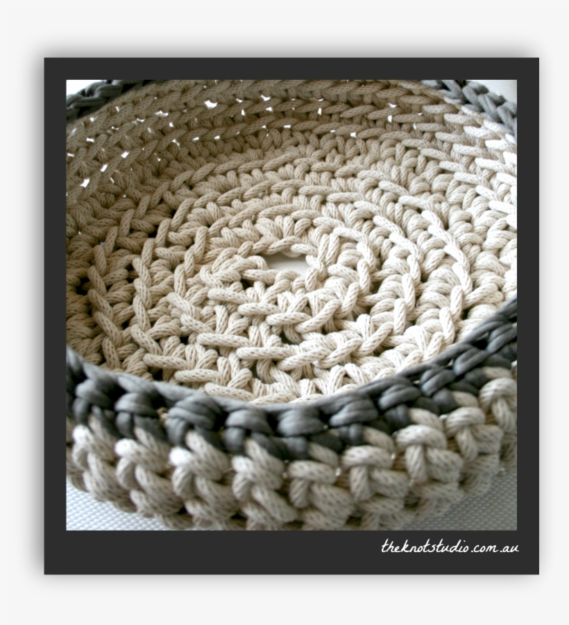Rope Basket - Crochet, transparent png #9282471