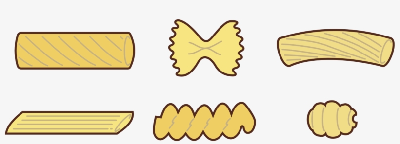 Pasta - Pasta Shapes Clipart, transparent png #9282632