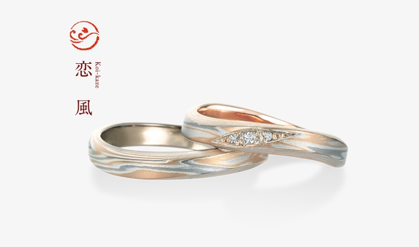 The Curved Ring Is Like A Light Wind That Curls Around - 結婚 指輪 木目 調, transparent png #9282829