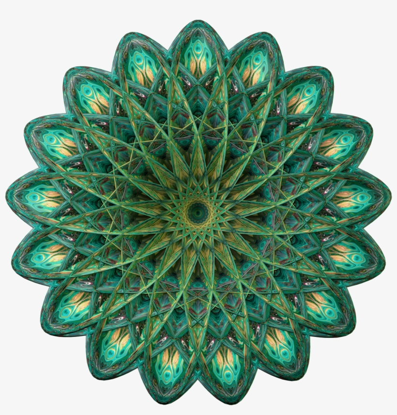 A Piece From “symmetry,” A Pack Of 15 Abstract Mandala - Vector Graphics, transparent png #9283055