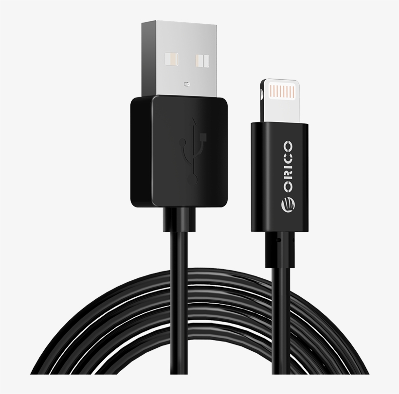 Orico Usb Cable For Iphone 8 7 6s Plus X Ipad Charging - Usb-c, transparent png #9283113