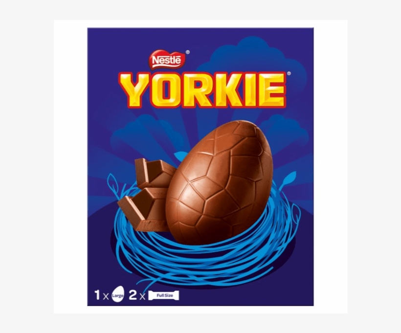 Nestle Yorkie Easter Egg Plus Two Yorkie Chocolate - Nestle Large Egg, transparent png #9283818