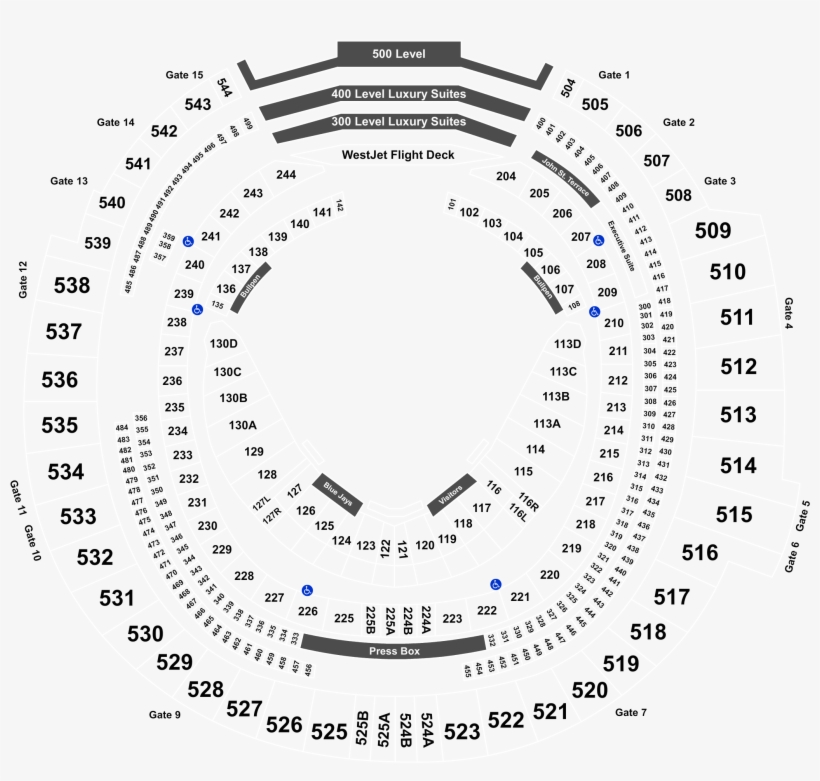 Cleveland Indians On 07/22/2019 - Section 130ar Rogers Centre, transparent png #9284383