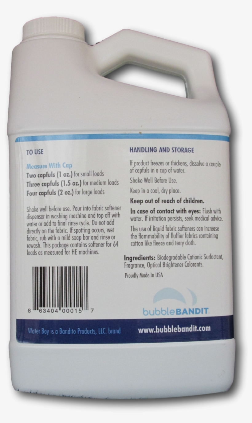 Water Boy Liquid Fabric Softener Concentrated For Hard - Carton, transparent png #9284577