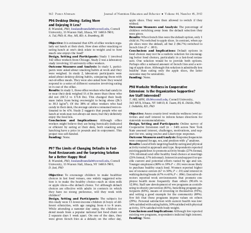 The Limits Of Changing Defaults In Fast-food Restaurants - Document, transparent png #9285152