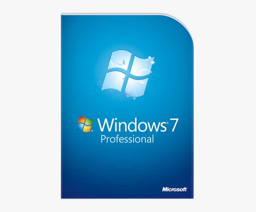 Microsoft Windows 7 Professional, transparent png #9285215