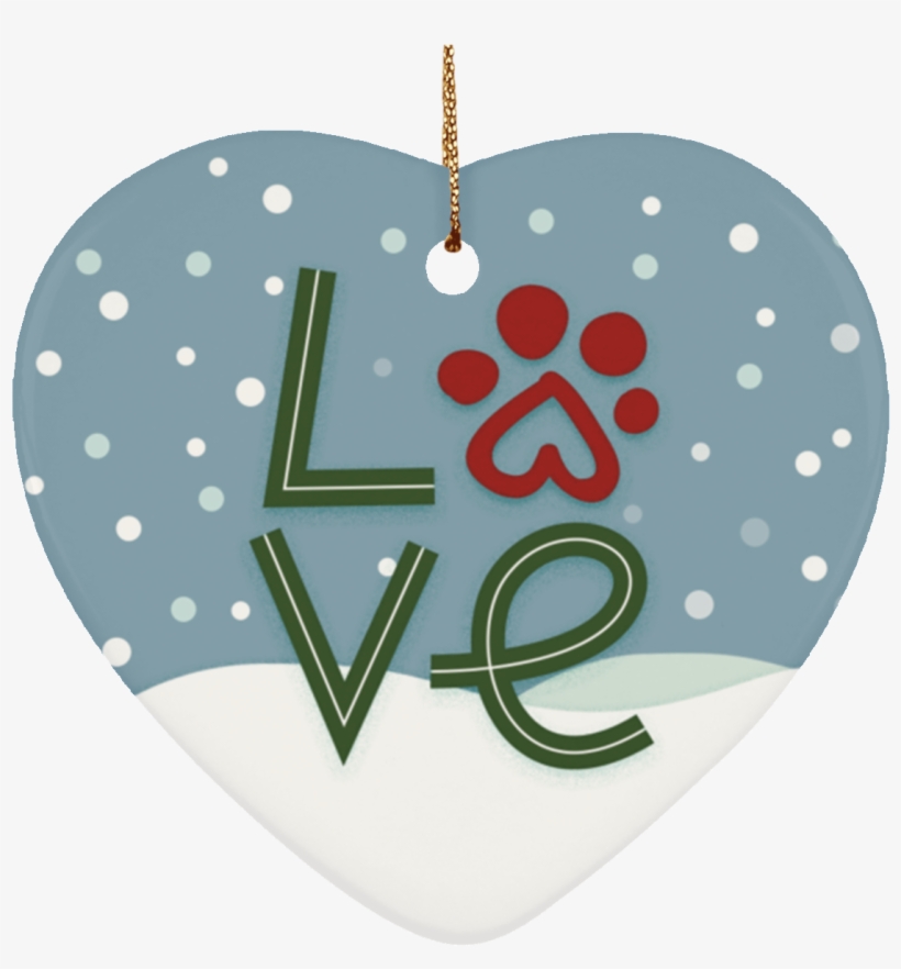 Ceramic Love Heart Ornament - Circle, transparent png #9285264