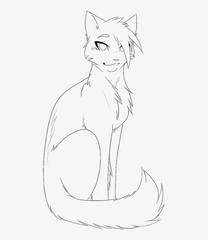 Cat Drawing Sketch - Line Art, transparent png #9285731