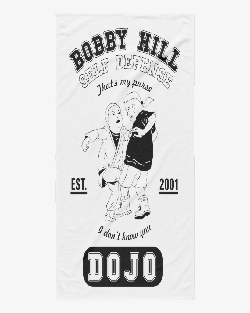 Bobby Hill Thats My Purse Beach Towel Bobby Hill Self Defense