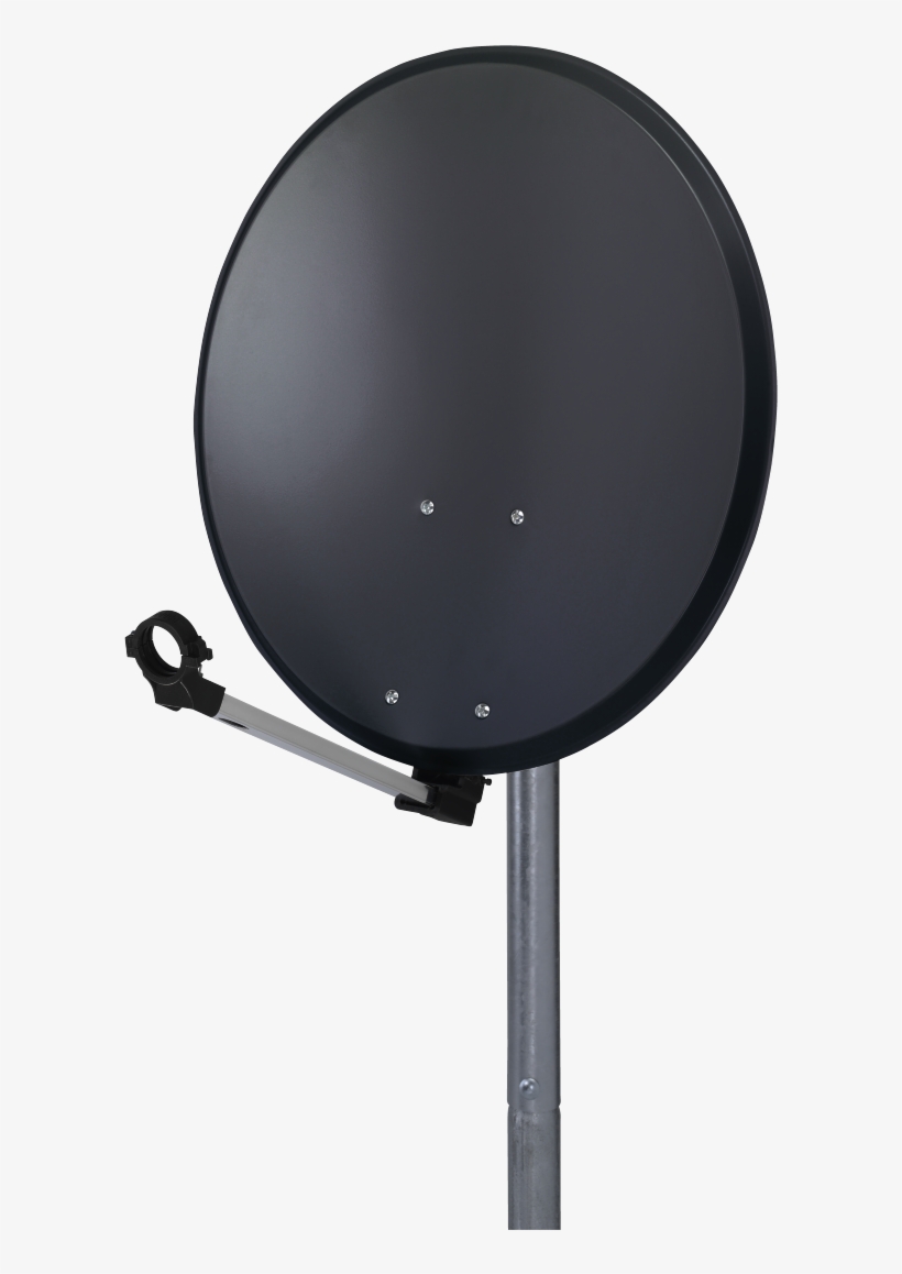 Satellite Dish, 60 Cm, Dark-grey - Television Antenna, transparent png #9287233
