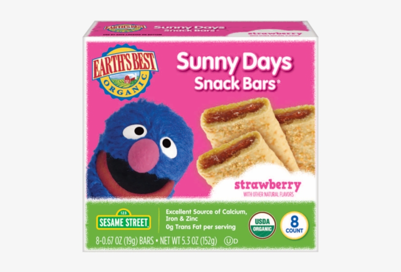 Earths Best Organic Sesame Street Sunny Days Snack - Earth's Best Snack Bars, transparent png #9288117