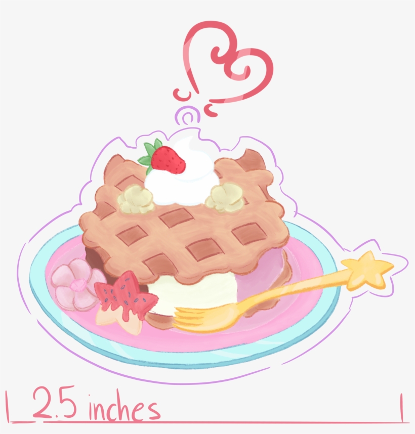 Steven's Waffle Cat Sandwich Steven Universe Acrylic - Snack Cake, transparent png #9289492