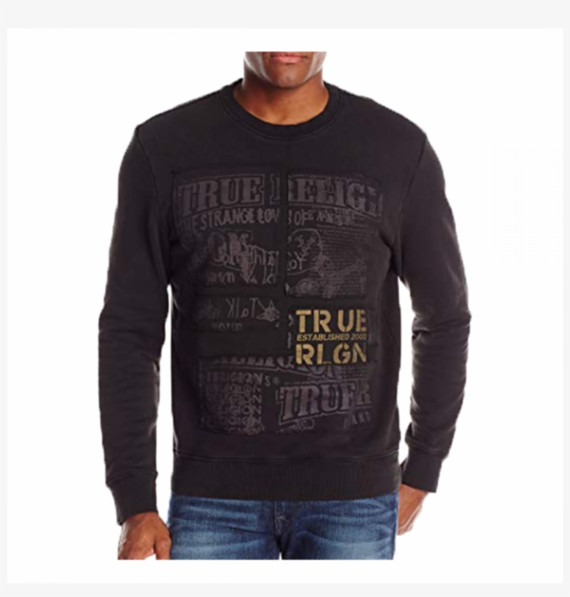 True Religion - Long-sleeved T-shirt, transparent png #9289836