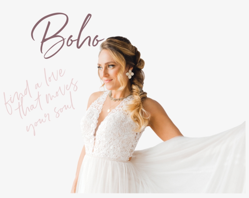 Boho Bride Final - Wedding Dress, transparent png #9290646
