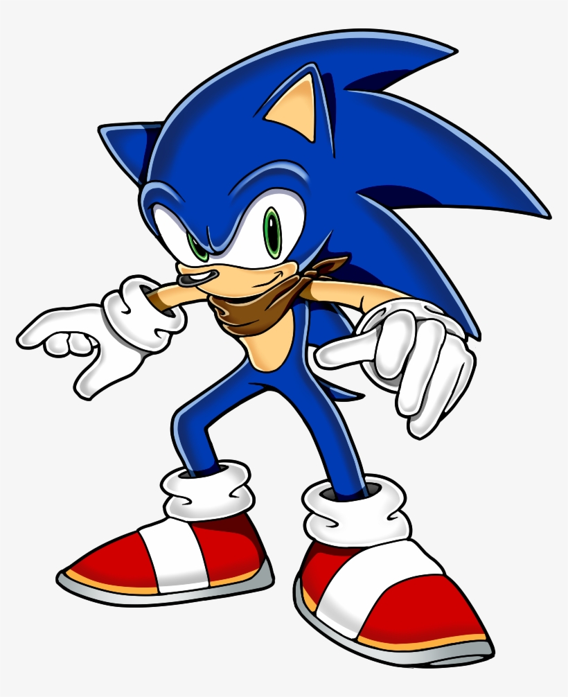 This Is Sonic From A Little Project Of - Cartoon, transparent png #9290955