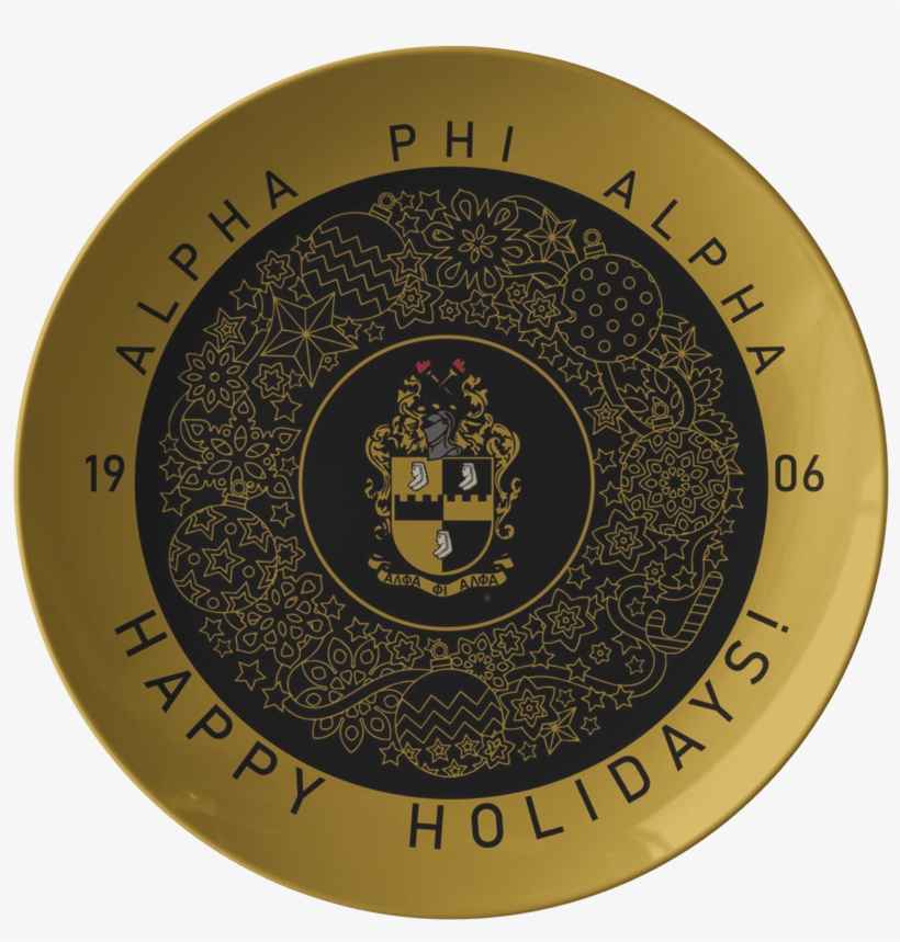 Alpha Phi Alpha Christmas Plate - Alpha Phi Alpha, transparent png #9291205