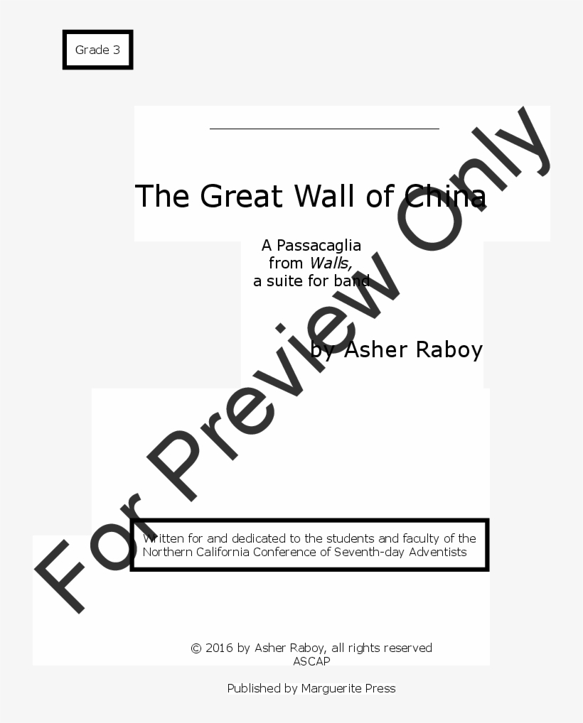 The Great Wall Of China Thumbnail - Preview Not Available, transparent png #9291368