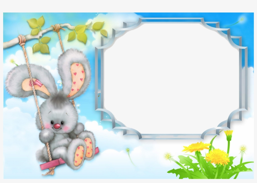 Sweet K - Easter Bunny Frames Transparent Background, transparent png #9291871