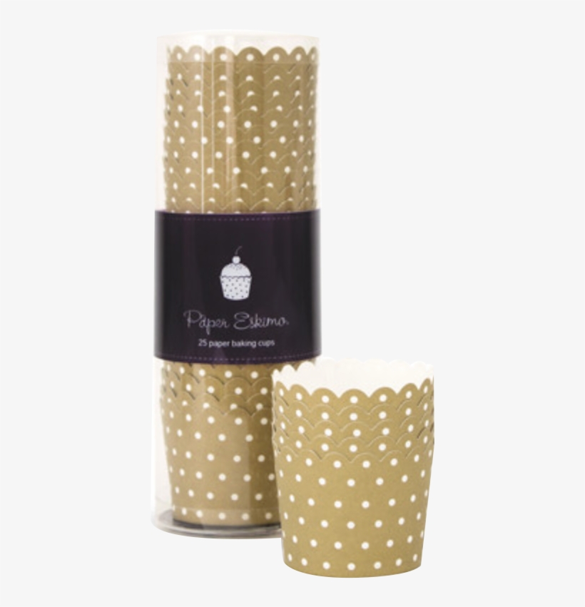 Gold Spots Cupcake Cases - Cupcake, transparent png #9292786