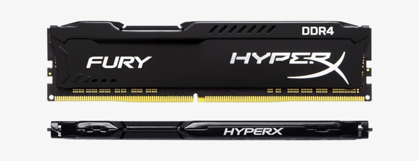 Kingston 8gb Kit Hyperx Fury Ddr4 2666mhz, Cl15, Black, - Hyperx Fury Black, transparent png #9292987