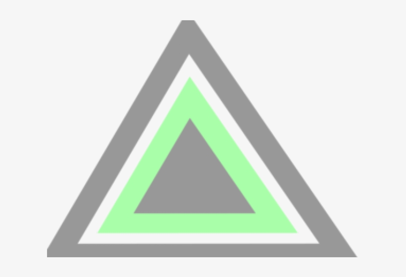 Triangle Clipart Green Triangle - Triangle, transparent png #9293045