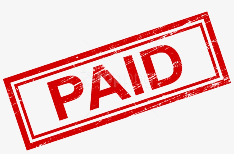 Free Png Paid Rectangle Stamp Png - Paid Stamp Transparent Png, transparent png #9293797