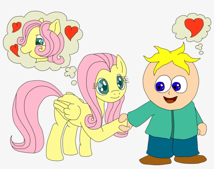 Crossover Shipping, Flutterbutters, Fluttershy, Heart, - Fluttershy X Butters, transparent png #9294552