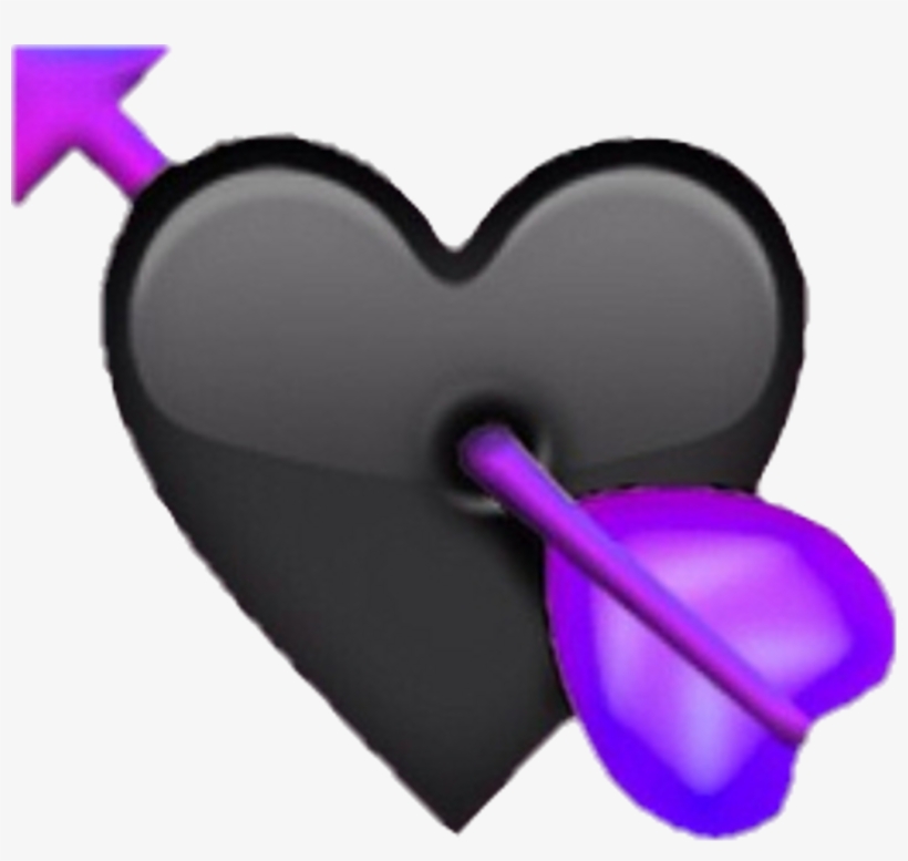 Purple Heart Iphone Emoji, transparent png #9294591