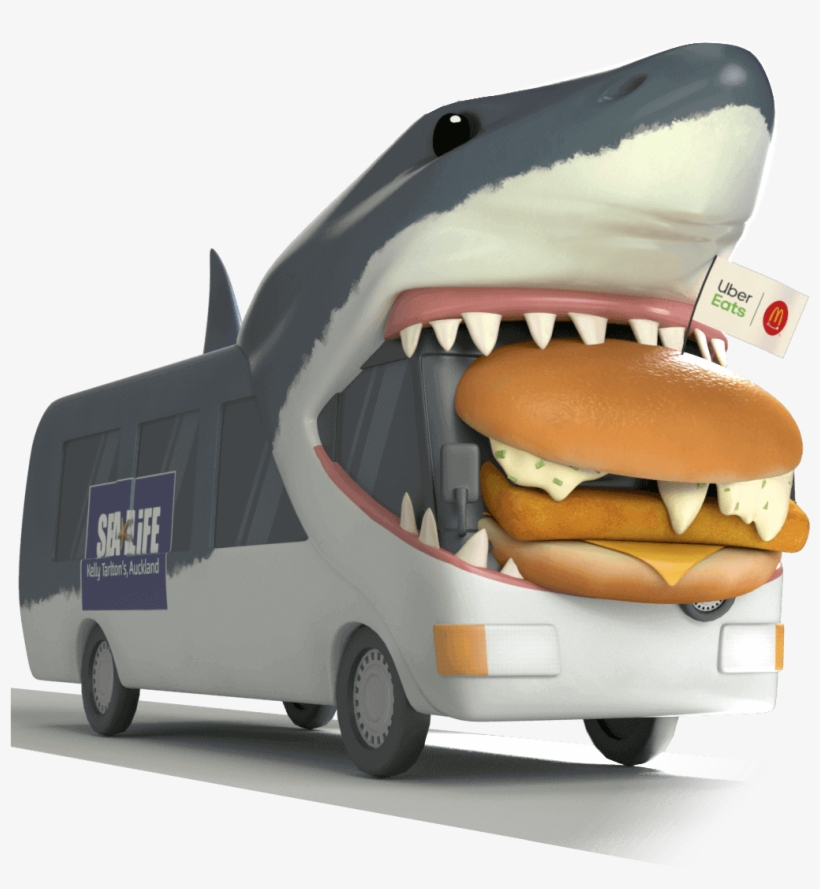 Got 'em - Uber Eats Shark Bait, transparent png #9295041