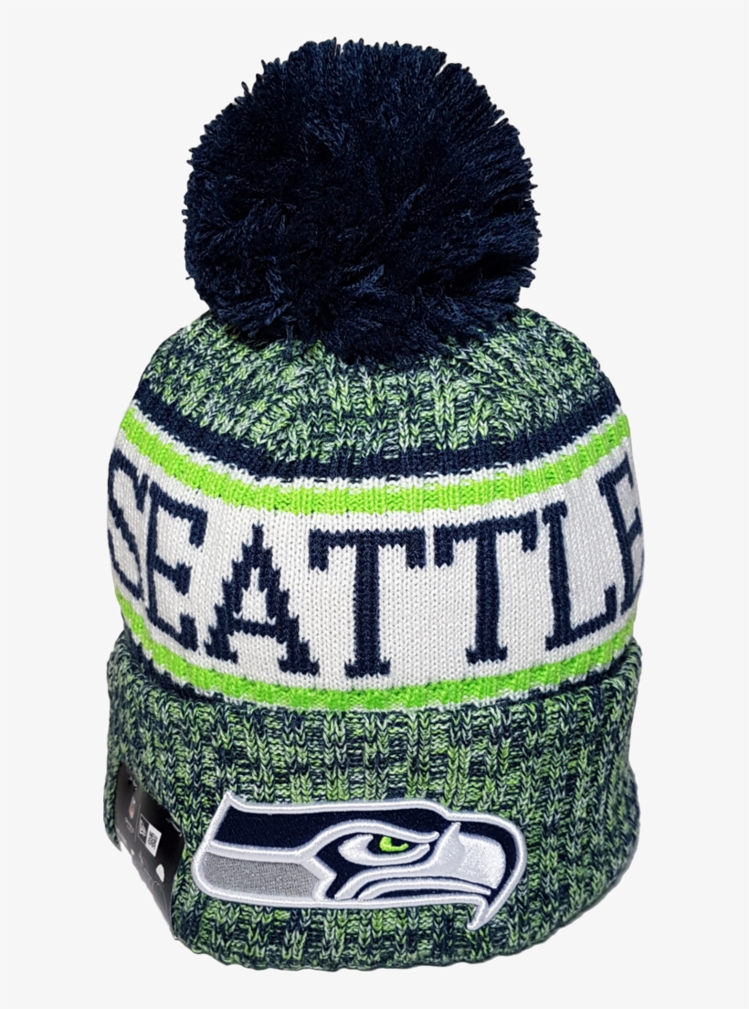 Seattle Seahawks Nfl 18 Sideline Pom Toque More Than - Beanie, transparent png #9295536