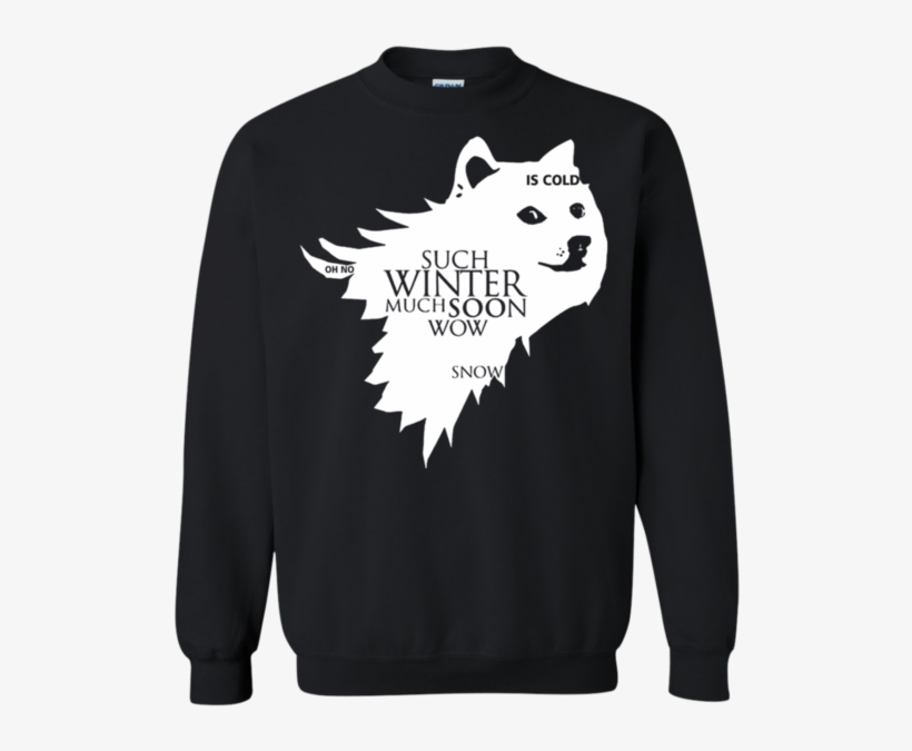 Doge Meme Game Of Thrones Ugly Christmas Sweaters Hoodies - Game Of Thrones Godzilla, transparent png #9295908