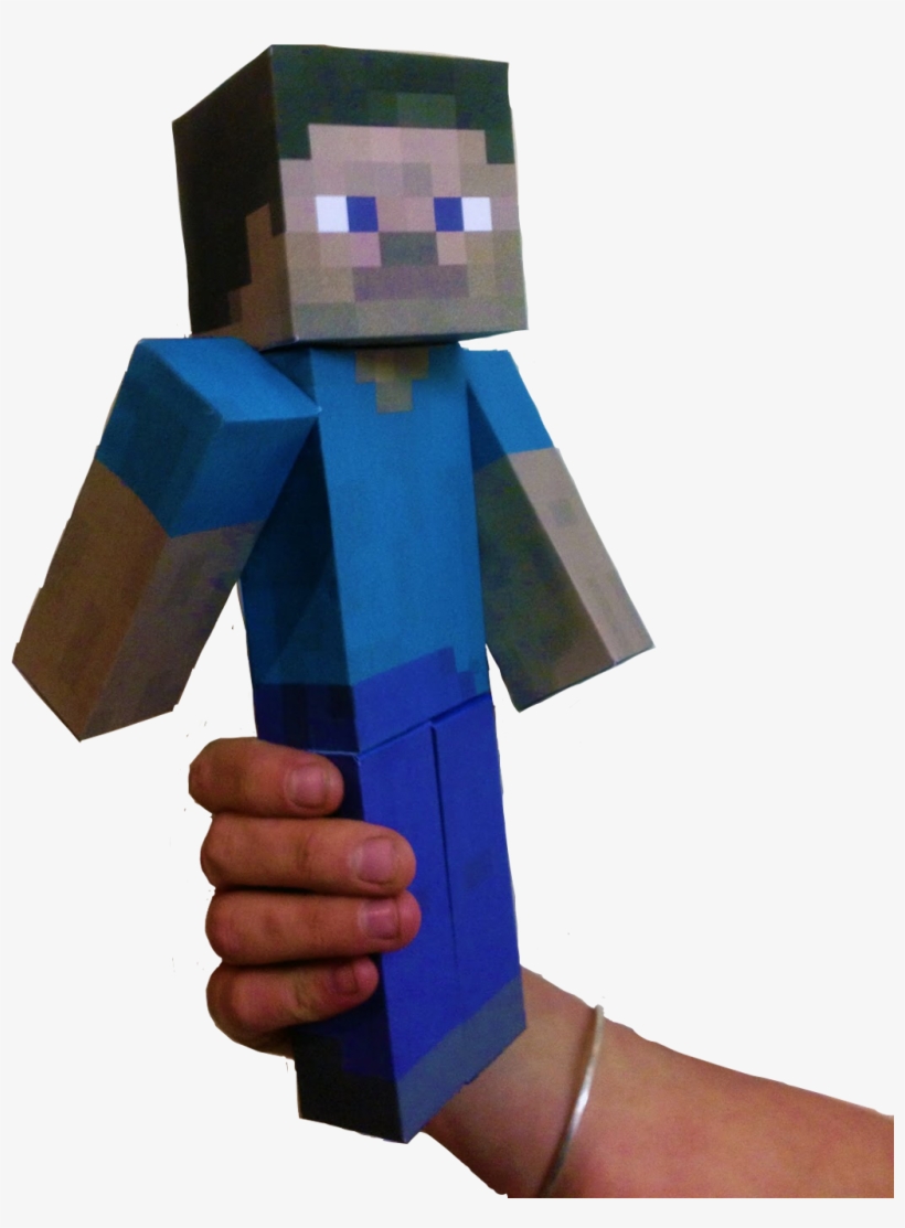 #стив #паперкрафт #дляинстаграмма #майнкрафт #minecraft - Minecraft Giant Steve, transparent png #9296169