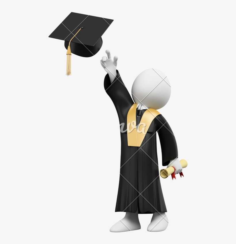 D Student Dressed - Imagenes De Toga Y Birrete, transparent png #9296273