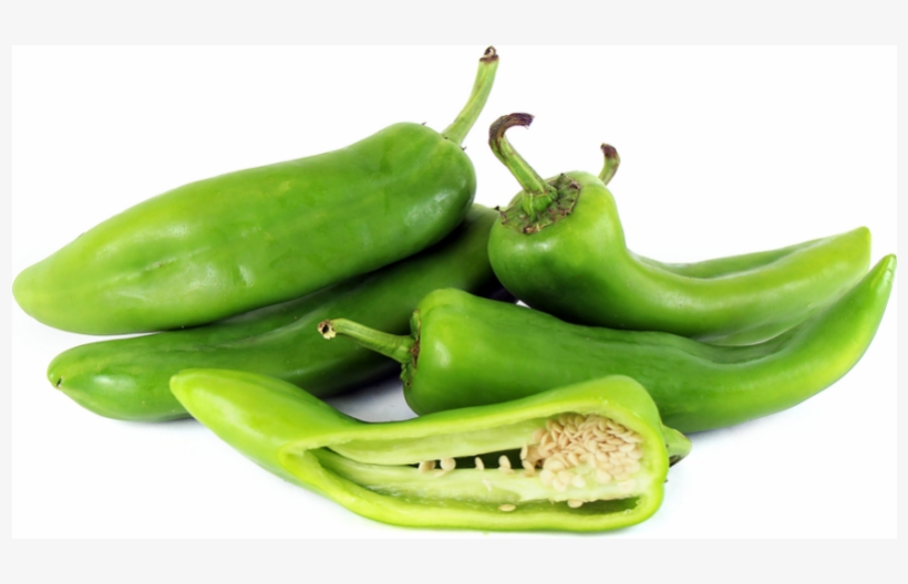 Anaheim Green Pepper 100 G - Green Chilli Big, transparent png #9296414