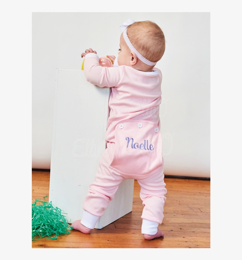 Ellieo Soft & Sweet Faux Drop Seat Girls Pink Pajamas - Toddler, transparent png #9296635