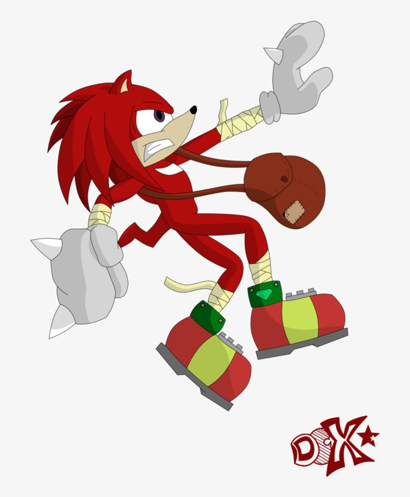 Knuckles The Echidna From Sonic Boom - Cartoon, transparent png #9297295