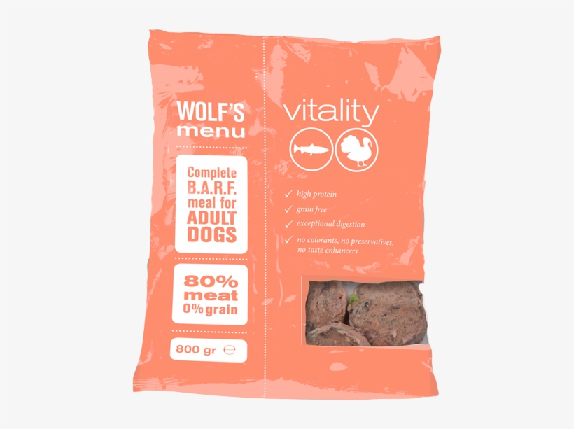 Wolf's Menu Vitality, Fresh Frozen, Food, Pet Food, - Pumpernickel, transparent png #9297363