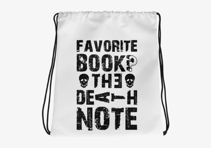 Drawstring Bag My Favorite Book The Death Note - Tote Bag, transparent png #9297713